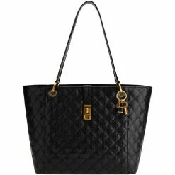 Budget 👍 Guess Sac matelassé Besaces / Sacs bandoulière Couleur Noir 🔔
