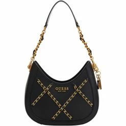 Vente flash 🎉 Guess Sac à main porté épaule Besaces / Sacs bandoulière Couleur Noir 🤩