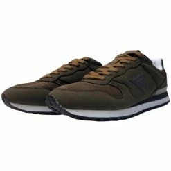 Remise 😉 Guess Chaussure Kaki Homme FM7REGFAB12- MILIT Baskets mode Couleur KAKI 😉 -Guess Soldes Boutique 23850455 500 C