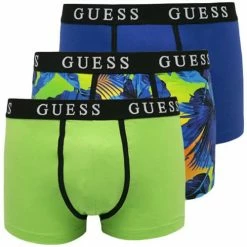 Offres ⭐ Guess front logo pack x3 Boxers Couleur Multicolore 🎉