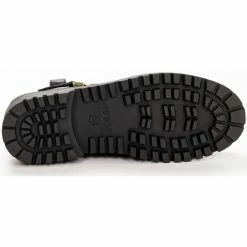 Meilleure vente ❤️ Guess Gold metal logo Bottines / 🥾 Boots Couleur Noir ⌛ -Guess Soldes Boutique 23950352 500 E