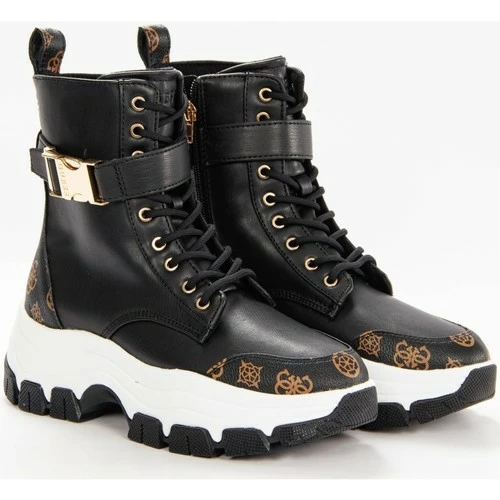 Meilleure vente 🧨 Guess Classic logo 4g Bottines / 🥾 Boots Couleur Noir ✔️ 4 Meilleure vente 🧨 Guess Classic logo 4g Bottines / 🥾 Boots Couleur Noir ✔️ – Image 2