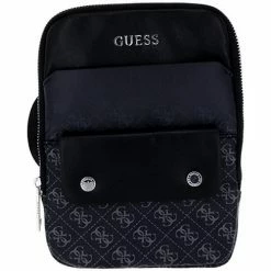 Meilleure affaire 🌟 Guess Dan 4G Print Convertible Besaces / Sacs bandoulière Couleur Noir 🌟
