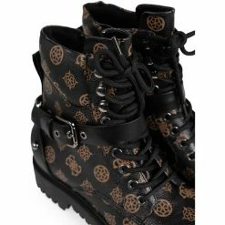 Promo 👏 Guess Bottines / 🥾 Boots Couleur Noir ✔️ -Guess Soldes Boutique 23986714 500 E