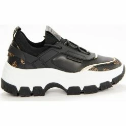 Le moins cher 🥰 Guess Logo triangle gold Baskets mode Couleur Noir 🎁