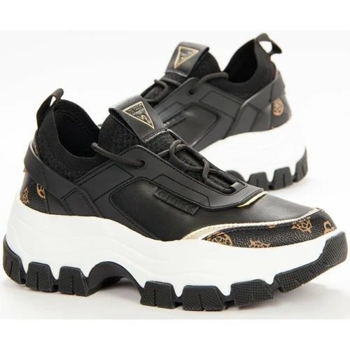 Le moins cher 🥰 Guess Logo triangle gold Baskets mode Couleur Noir 🎁 5 Le moins cher 🥰 Guess Logo triangle gold Baskets mode Couleur Noir 🎁 – Image 3