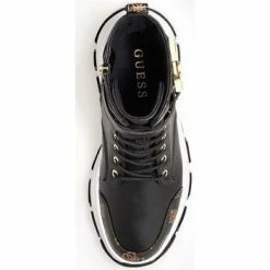 Tout neuf 😍 Guess FL8BKZ ELE12-BLACK Baskets mode Couleur Noir ⌛ -Guess Soldes Boutique 24031033 350 D