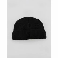 Remise ❤️ Guess Hunter ribbed beanie Accessoires textile Couleur Noir 👍 -Guess Soldes Boutique 24046065 500 B