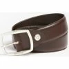Le moins cher 👏 Guess - Ceinture en cuir - marron Accessoires textile Couleur Marron ⭐ -Guess Soldes Boutique 24068419 350 A