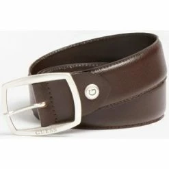 Le moins cher 👏 Guess - Ceinture en cuir - marron Accessoires textile Couleur Marron ⭐