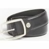 Le moins cher 😀 Guess - Ceinture en cuir - noire Accessoires textile Couleur Noir 👍 -Guess Soldes Boutique 24068420 350 A