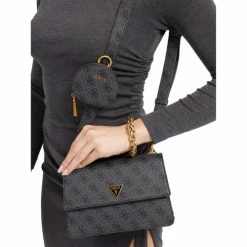 Tout neuf 😀 Guess Sac Besaces / Sacs bandoulière Couleur Noir 🎁 -Guess Soldes Boutique 24107026 500 C