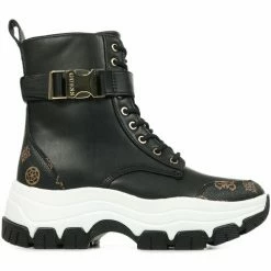 Grosses soldes 👍 Guess Bikerz Baskets mode Couleur noir ⭐