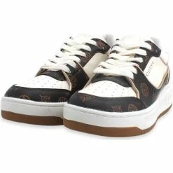 De gros 😉 Guess FL8TKY SMF12 Baskets mode Couleur Blanc 🤩 -Guess Soldes Boutique 24216278 500 D