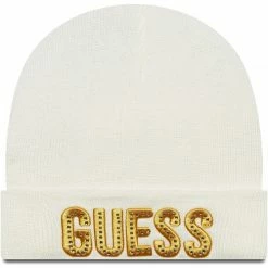 Bon marché 🧨 Guess Bonnet Bébé uni Accessoires textile Couleur Blanc 🥰