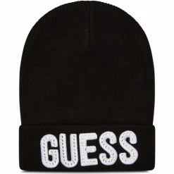 De gros 🎉 Guess Bonnet Bébé uni Accessoires textile Couleur Noir 🌟
