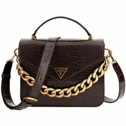 Coupon 😀 Guess Sac bandouliere Ref 58128 Espresso 23.5*18.5*5 cm Besaces / Sacs bandoulière Couleur Marron 🤩