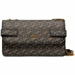 Remise 🌟 Guess Sac bandoulière Ref 58139 BLO 25*14,5*9 cm Besaces / Sacs bandoulière Couleur Noir 👏