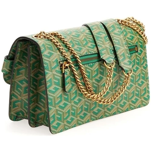 Remise ✔️ Guess Sac bandoulière Ref 58139 FTL 25*14,5*9 cm Besaces / Sacs bandoulière Couleur Vert ⭐ 4 Remise ✔️ Guess Sac bandoulière Ref 58139 FTL 25*14,5*9 cm Besaces / Sacs bandoulière Couleur Vert ⭐ – Image 2