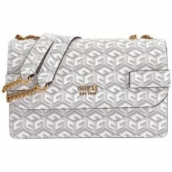 Grosses soldes 🤩 Guess Sac bandoulière Ref 58139 STL 25*14,5*9 cm Besaces / Sacs bandoulière Couleur Blanc 💯