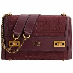 De gros 🎉 Guess Sac bandoulière Ref 58146 MER 25,5*16*9 cm Besaces / Sacs bandoulière Couleur Rouge 🔥