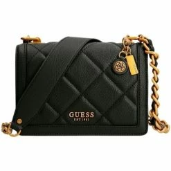 Le moins cher 👏 Guess Sac bandoulière Ref 58290 Black 23*15*8 cm Besaces / Sacs bandoulière Couleur Noir 🛒