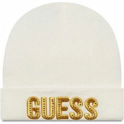 De gros ✨ Guess Bonnet Bébé uni Accessoires textile Couleur Blanc ❤️
