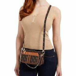Grosses soldes 😍 Guess HWSG84 05700 Besaces / Sacs bandoulière Couleur Marron 👏 -Guess Soldes Boutique 24351349 500 D