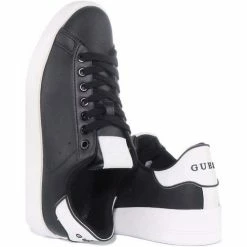 Meilleure vente 🎉 Guess Chaussures FL6RKELEA12 Baskets mode Couleur Noir 🧨 -Guess Soldes Boutique 24354149 500 D