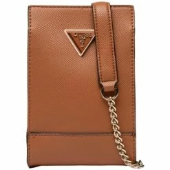 Acheter 🛒 Guess Mini sac bandouliere Ref 58325 Cognac 18*12*4 cm Besaces / Sacs bandoulière Couleur Marron 🎉