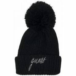 Grosses soldes ✔️ Guess Bonnet fille Accessoires textile Couleur jet black a996 🧨