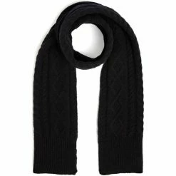 Coupon 🔥 Guess Echarpe femme Ref 58478 Black 30*165 cm Accessoires textile Couleur Noir ✔️