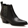 Bon marché 🔥 Guess Bottines Femme en cuir Verla Noir Bottes Couleur Noir 😀 -Guess Soldes Boutique 7160489 500 A