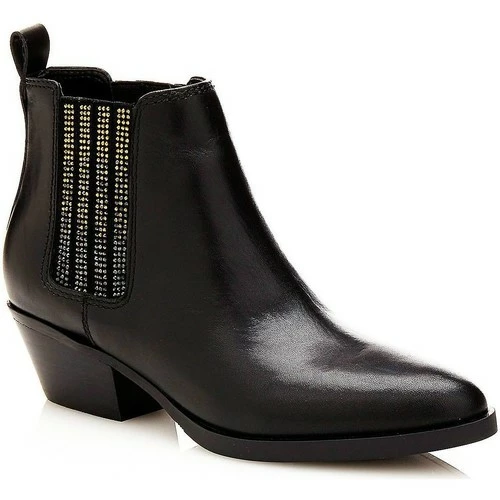 Bon marché 🔥 Guess Bottines Femme en cuir Verla Noir Bottes Couleur Noir 😀 3 Bon marché 🔥 Guess Bottines Femme en cuir Verla Noir Bottes Couleur Noir 😀
